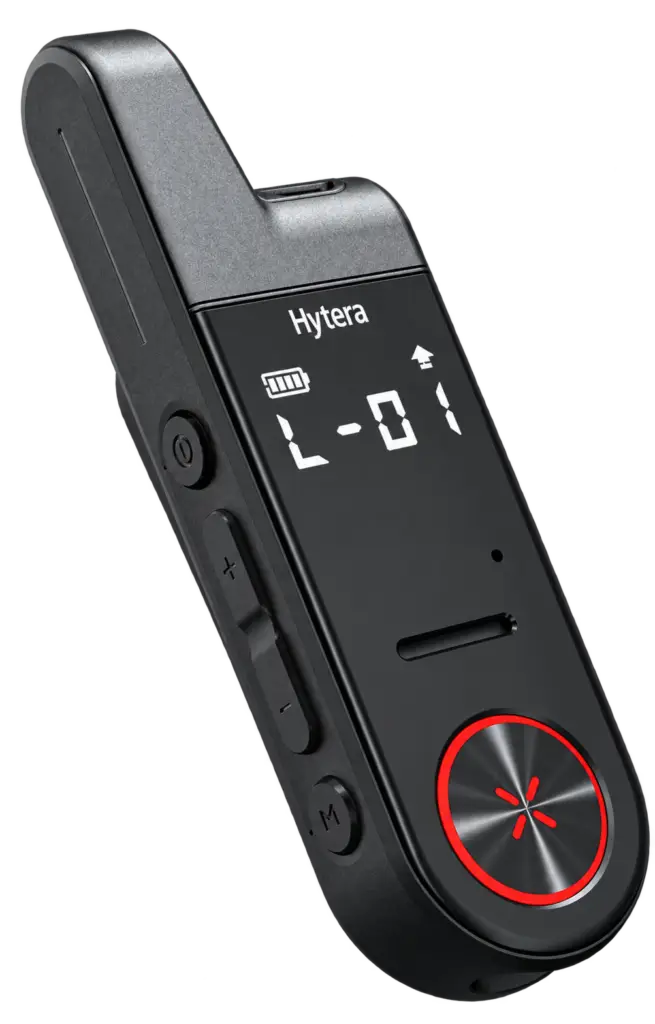 מכשיר קשר Hytera S1 Mini על רקע שקוף